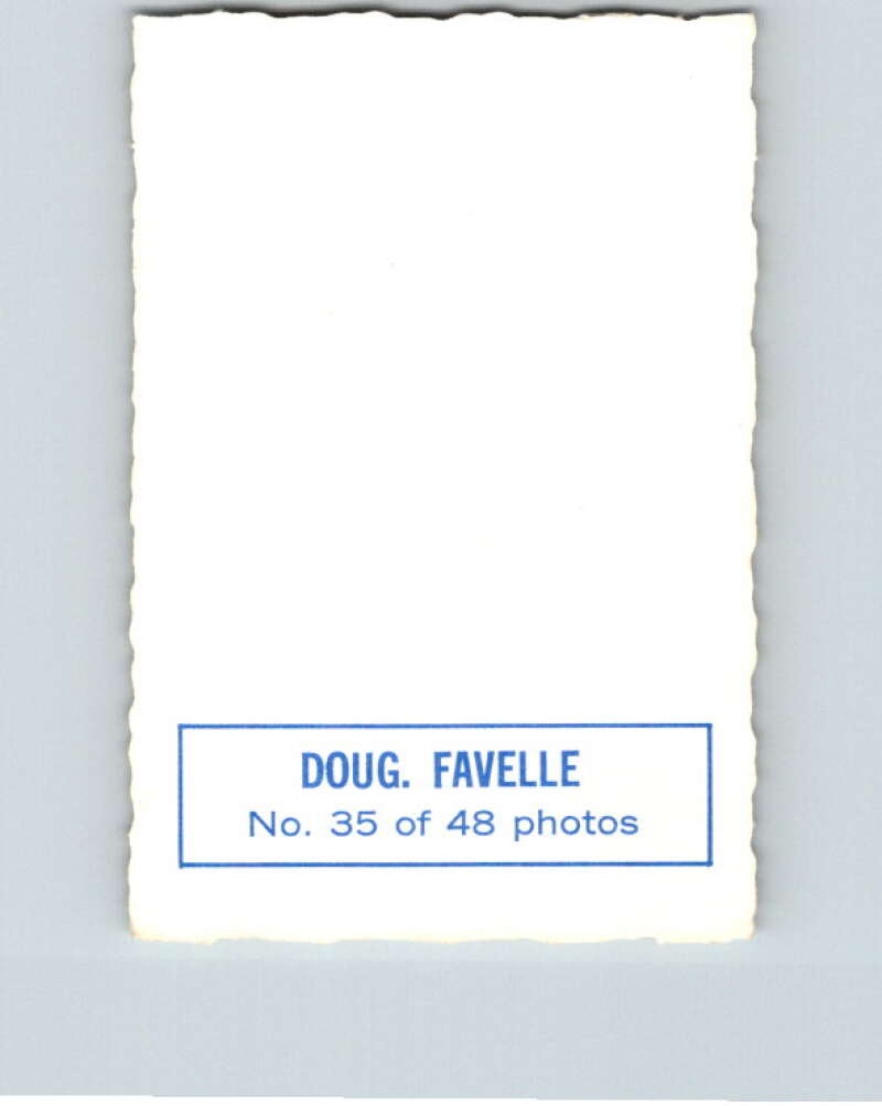 1970-71 O-Pee-Chee Deckle #35 Doug Favell   V33495