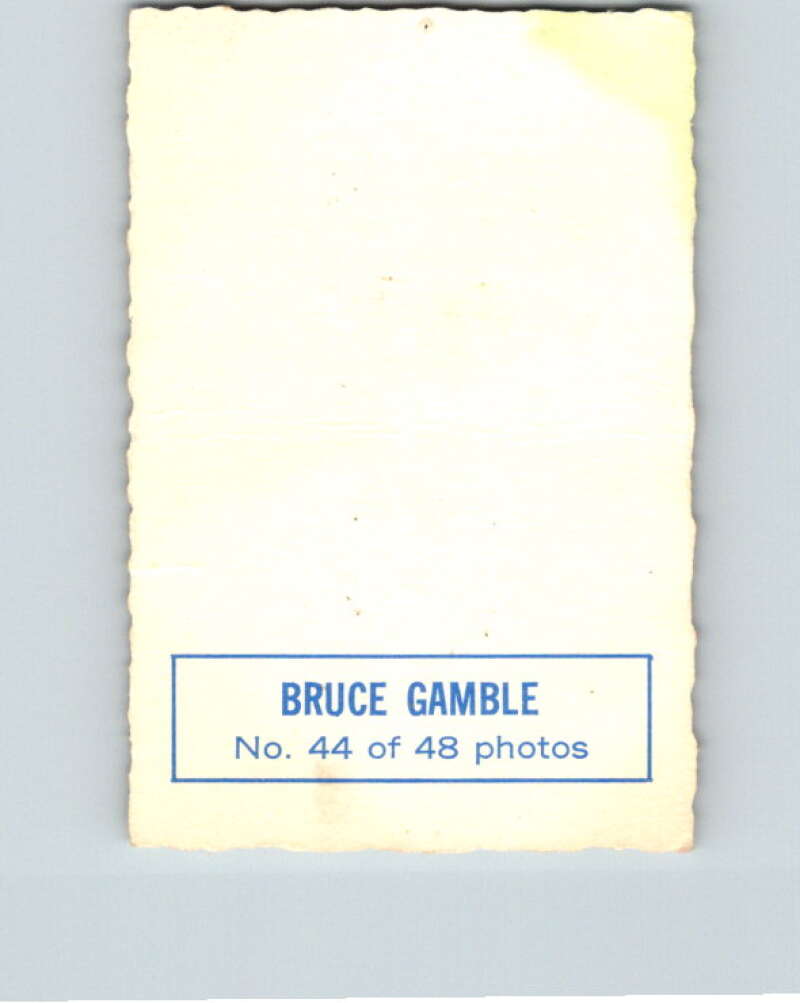 1970-71 O-Pee-Chee Deckle #44 Bruce Gamble   V33506