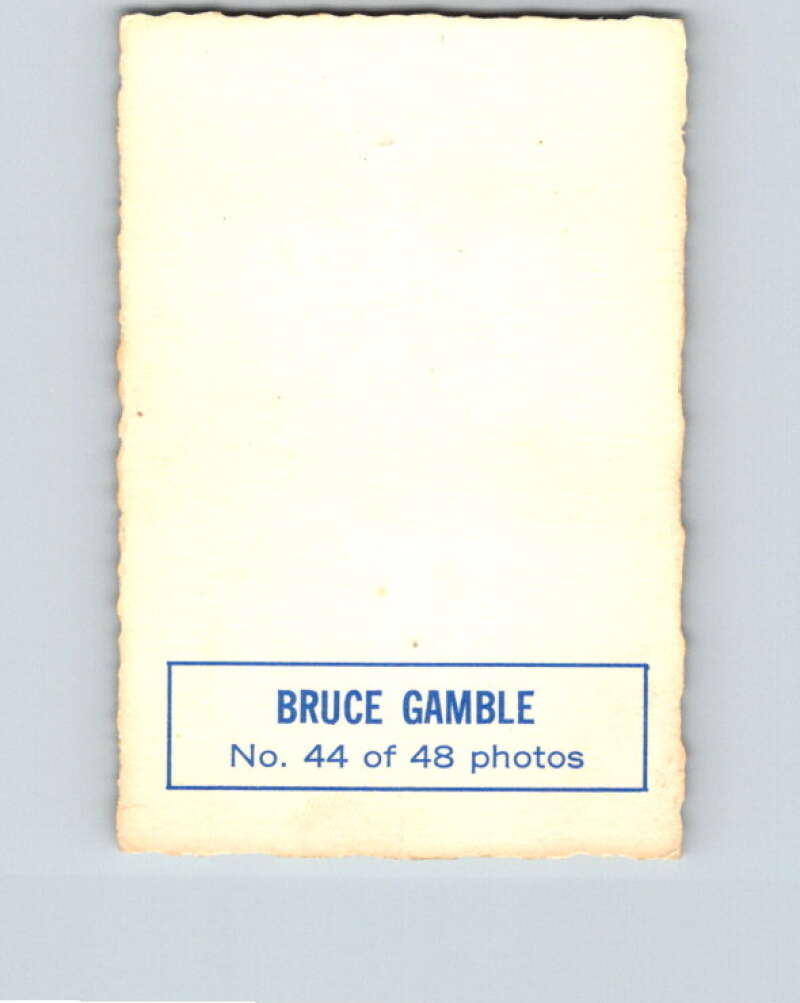 1970-71 O-Pee-Chee Deckle #44 Bruce Gamble   V33507