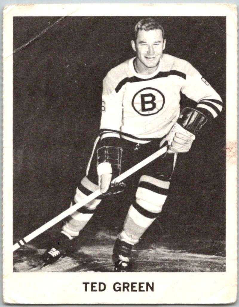 1965-66 Coca-Cola #3 Ted Green  Boston Bruins  X0004