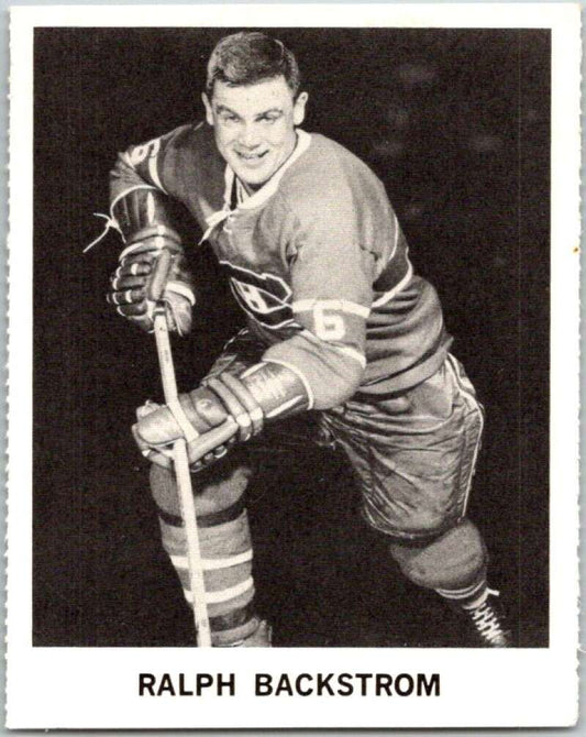 1965-66 Coca-Cola #59 Ralph Backstrom  Montreal Canadiens  X0098