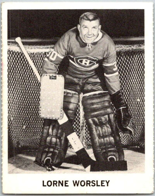 1965-66 Coca-Cola #72 Gump Worsley  Montreal Canadiens  X0119