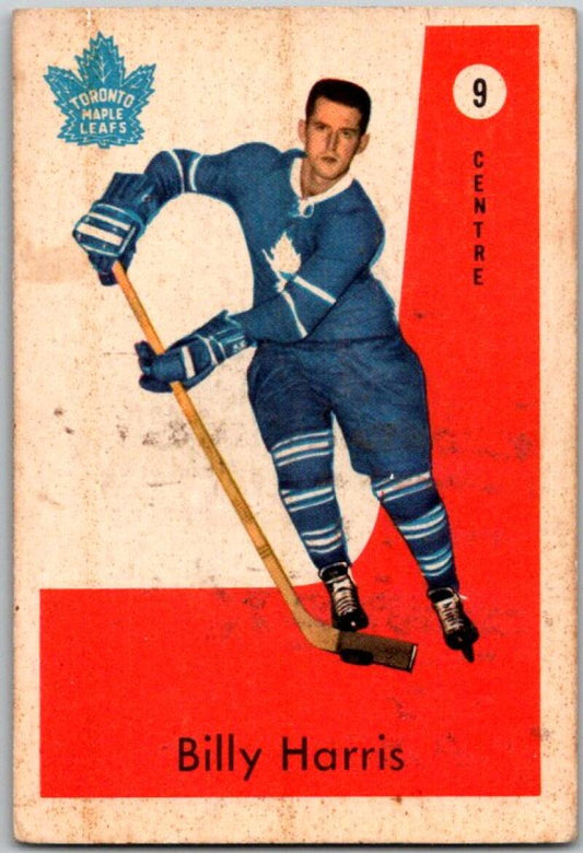 1959-60 Parkhurst #9 Billy Harris Toronto Maple Leafs V33517