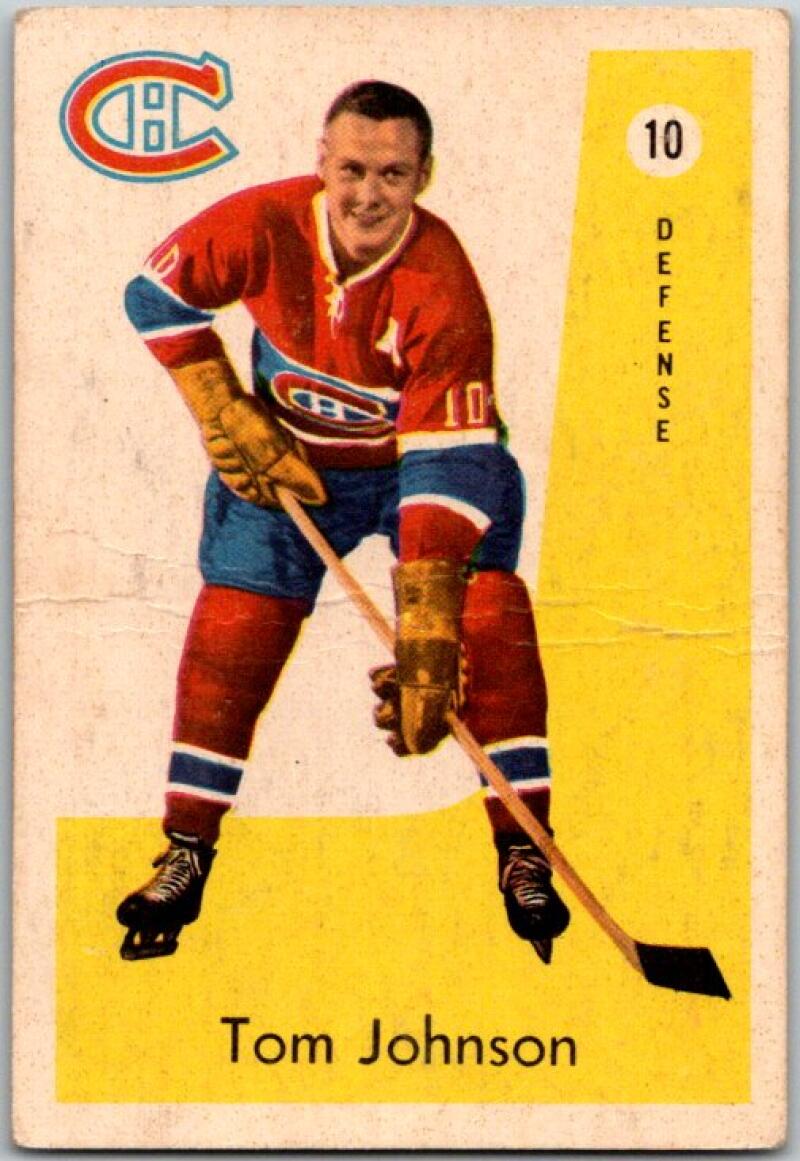 1959-60 Parkhurst #10 Tom Johnson Montreal Canadiens V33518