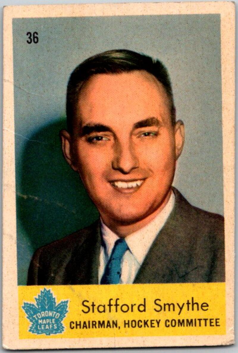 1959-60 Parkhurst #36 Stafford Smythe Toronto Maple Leafs V33523