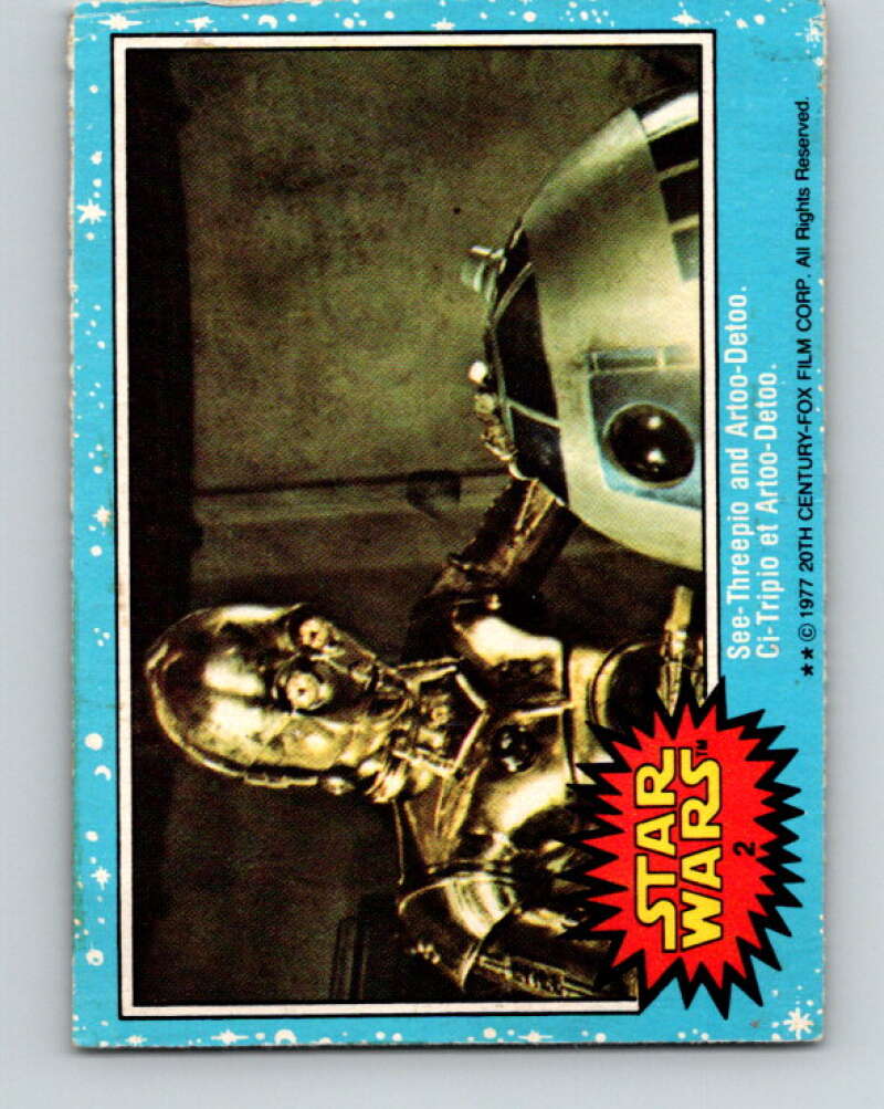 1977 OPC Star Wars #2 See-Threepio and Artoo-Detoo   V33533