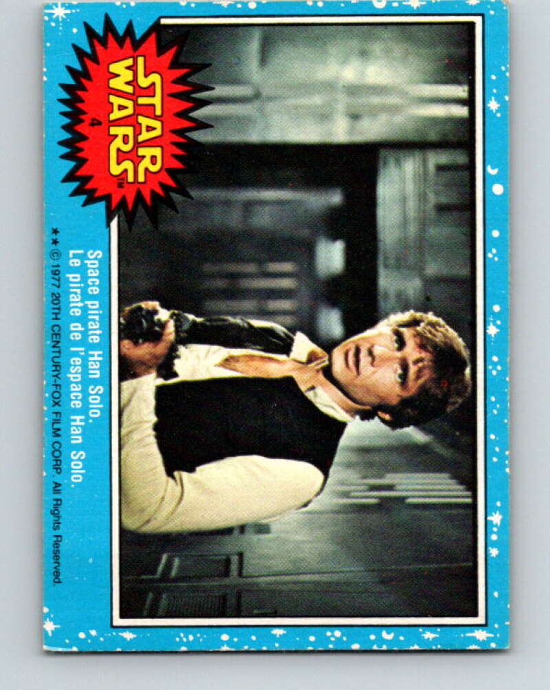 1977 OPC Star Wars #4 Space pirate Han Solo   V33544