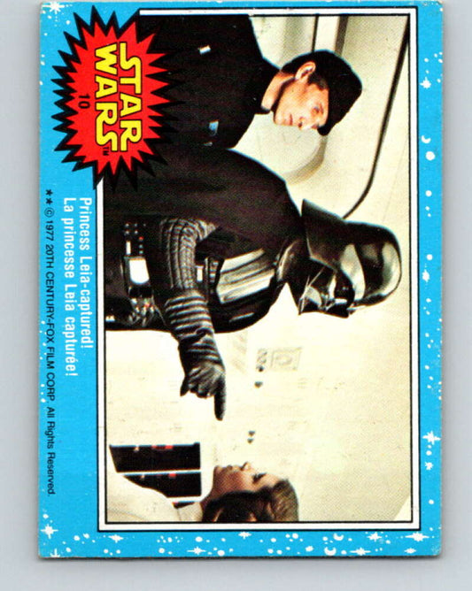 1977 OPC Star Wars #10 Princess Leia - captured!   V33578