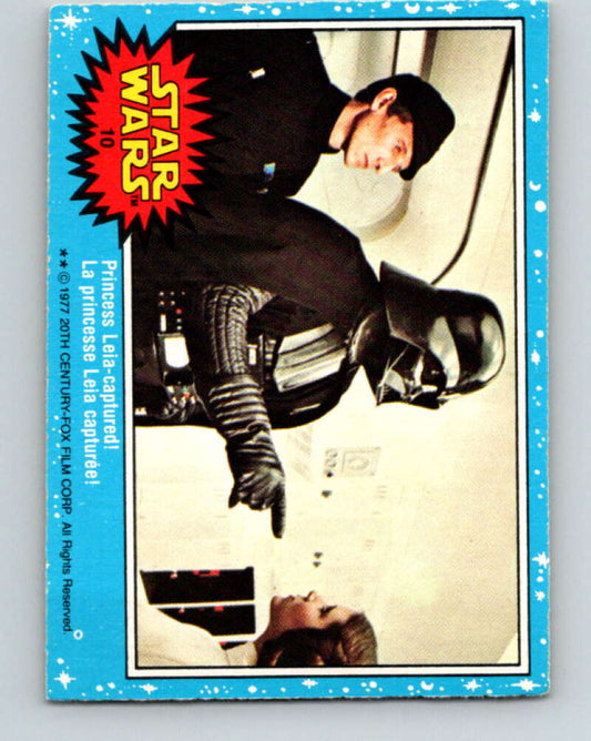 1977 OPC Star Wars #10 Princess Leia - captured!   V33579