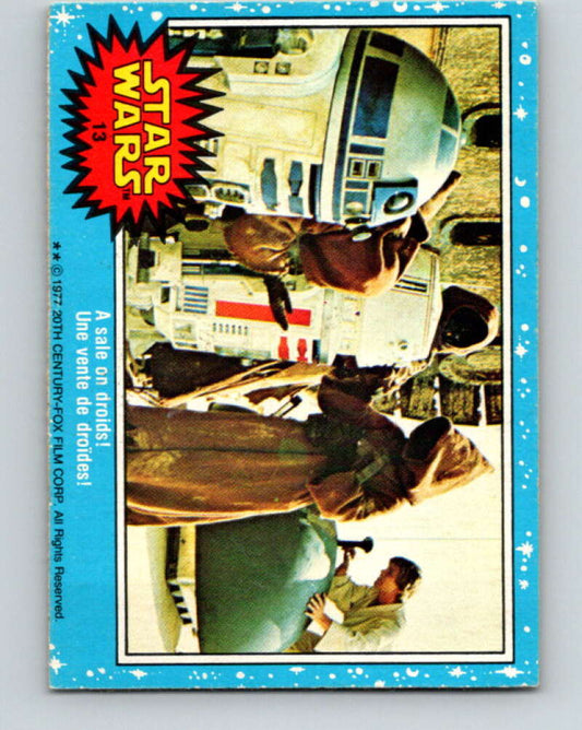 1977 OPC Star Wars #13 A sale on droids!   V33590