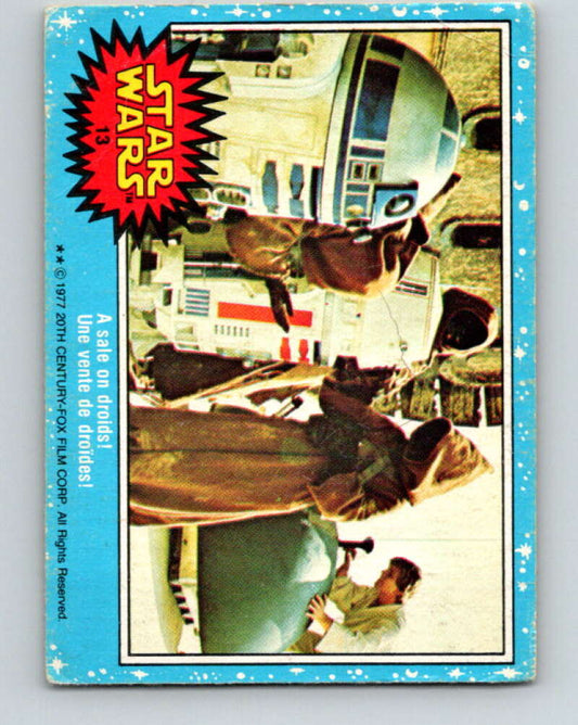 1977 OPC Star Wars #13 A sale on droids!   V33596