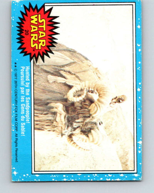 1977 OPC Star Wars #20 Hunted by the Sandpeople!   V33625