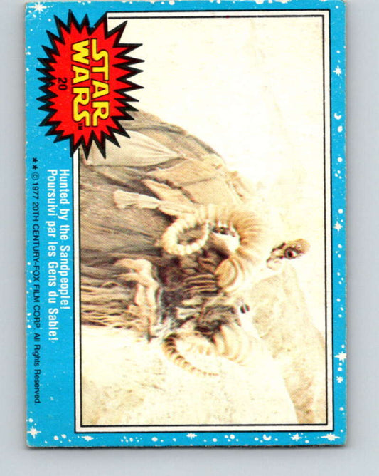 1977 OPC Star Wars #20 Hunted by the Sandpeople!   V33628