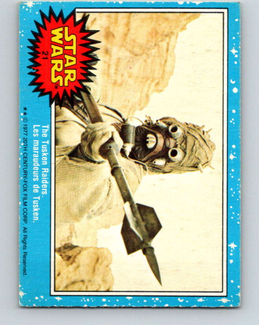 1977 OPC Star Wars #21 The Tusken Raiders   V33633