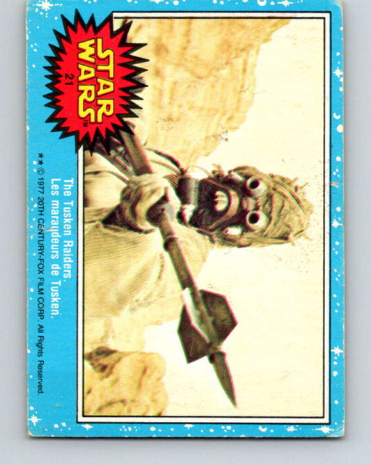 1977 OPC Star Wars #21 The Tusken Raiders   V33634