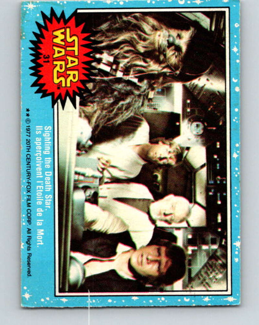 1977 OPC Star Wars #31 Sighting the Death Star   V33697