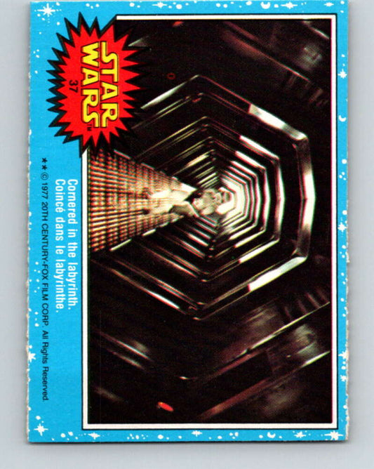 1977 OPC Star Wars #37 Cornered in the labyrinth   V33731