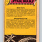 1977 OPC Star Wars #43 Luke prepares to swing across the chasm   V33770