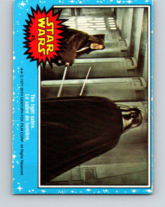1977 OPC Star Wars #45 The light sabre   V33779
