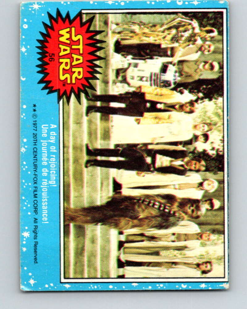 1977 OPC Star Wars #56 A day of rejoicing!   V33849