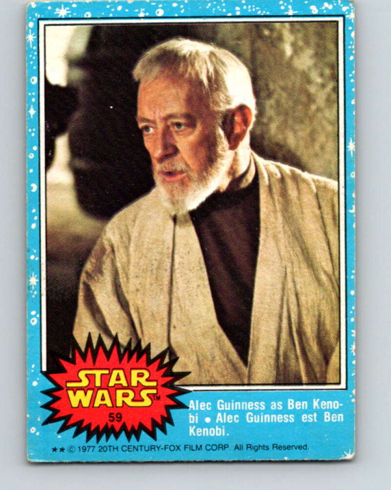 1977 OPC Star Wars #59 Alec Guinness as Ben Kenobi   V33862