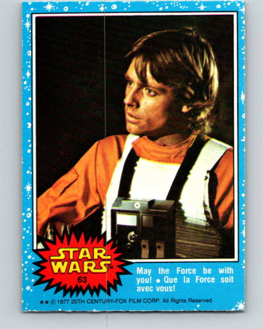 1977 OPC Star Wars #63 May the Force be with you!   V33880