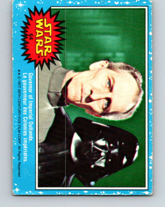 1977 OPC Star Wars #64 Governor of Imperial Outlands   V33889