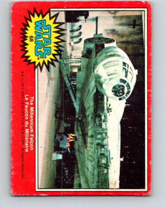 1977 OPC Star Wars #68 The Millennium Falcon   V33917