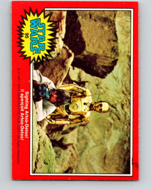 1977 OPC Star Wars #95 Sighting Artoo-Detoo!   V34156