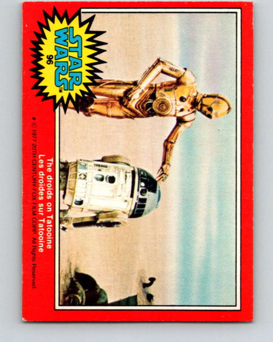 1977 OPC Star Wars #96 The droids on Tatooine   V34158
