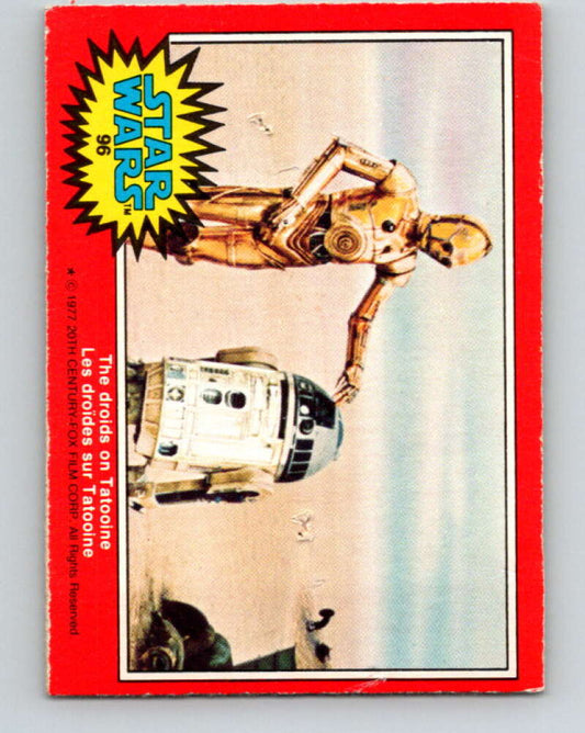 1977 OPC Star Wars #96 The droids on Tatooine   V34159