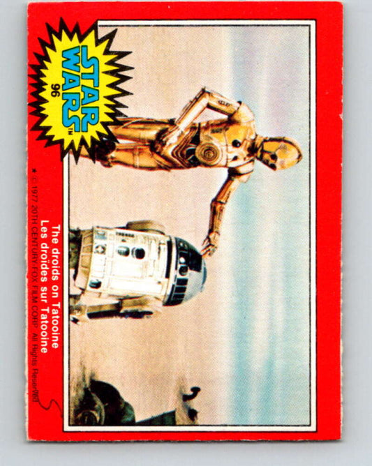 1977 OPC Star Wars #96 The droids on Tatooine   V34163