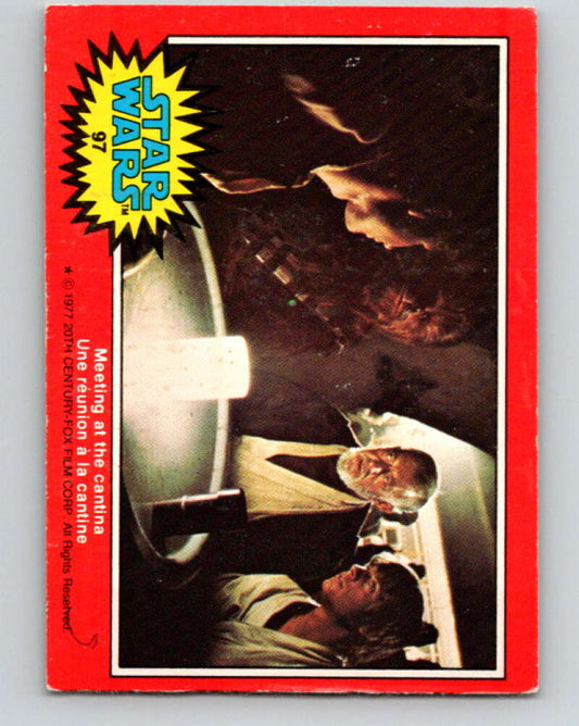 1977 OPC Star Wars #97 Meeting at the cantina   V34171