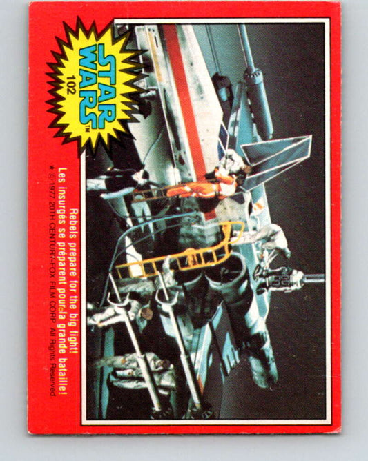 1977 OPC Star Wars #102 Rebels prepare for the big fight!   V34203