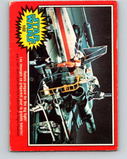 1977 OPC Star Wars #102 Rebels prepare for the big fight!   V34208