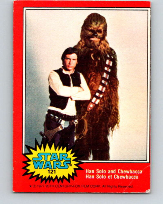 1977 OPC Star Wars #121 Han Solo and Chewbacca   V34350