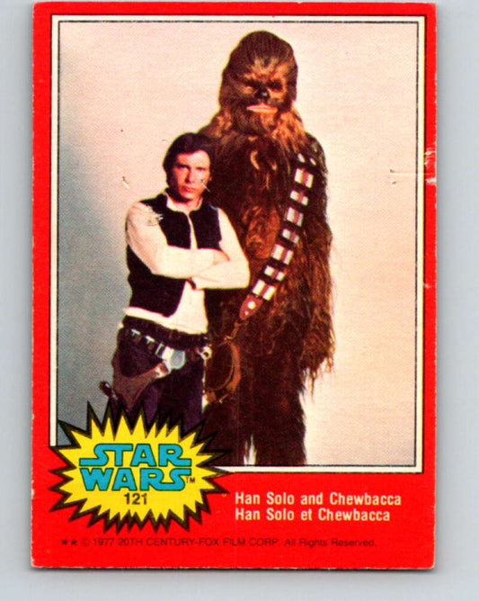 1977 OPC Star Wars #121 Han Solo and Chewbacca   V34352