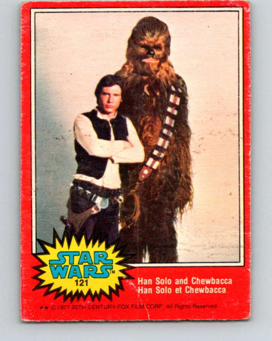 1977 OPC Star Wars #121 Han Solo and Chewbacca   V34353