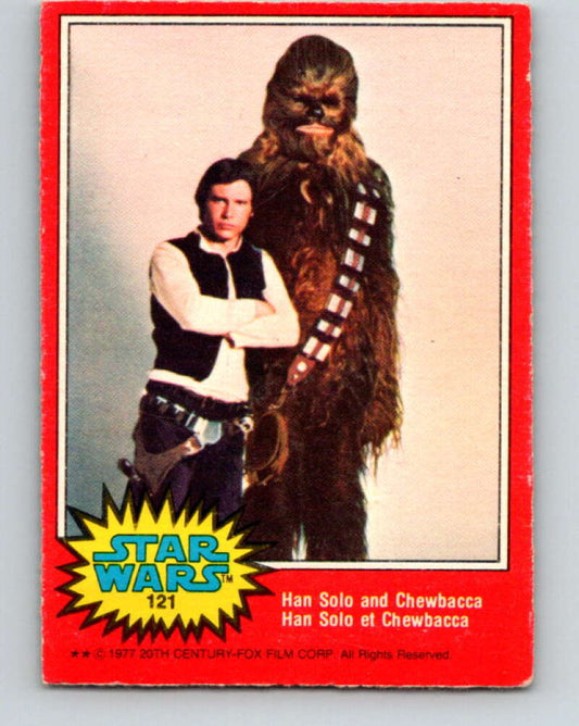 1977 OPC Star Wars #121 Han Solo and Chewbacca   V34354