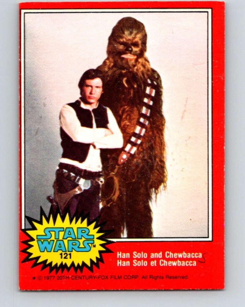 1977 OPC Star Wars #121 Han Solo and Chewbacca   V34355