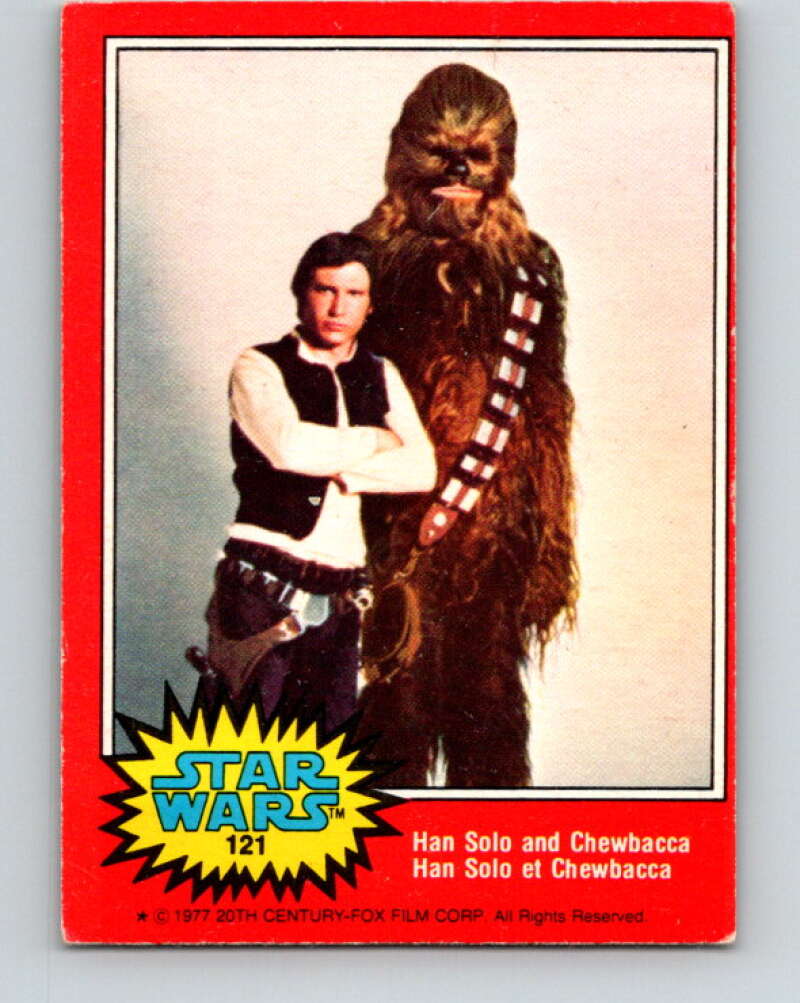 1977 OPC Star Wars #121 Han Solo and Chewbacca   V34356