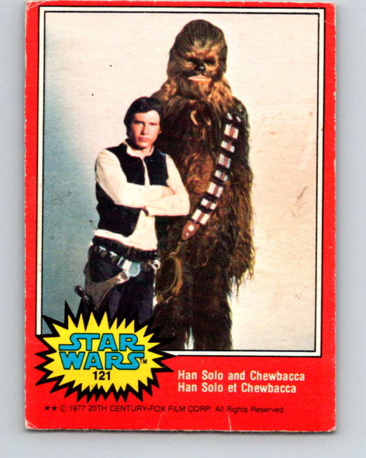 1977 OPC Star Wars #121 Han Solo and Chewbacca   V34357