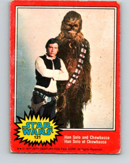 1977 OPC Star Wars #121 Han Solo and Chewbacca   V34358