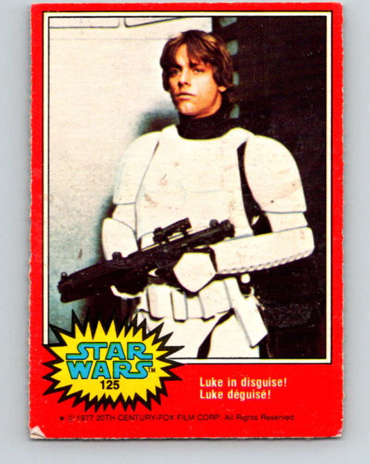 1977 OPC Star Wars #125 Luke in disguise!   V34383