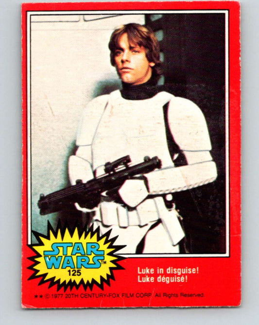 1977 OPC Star Wars #125 Luke in disguise!   V34384