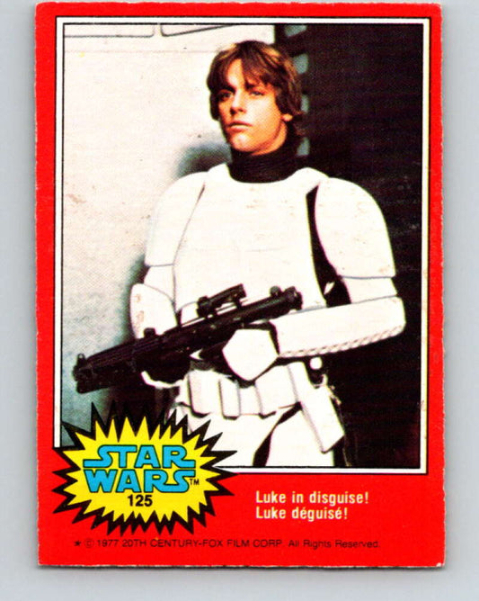 1977 OPC Star Wars #125 Luke in disguise!   V34385