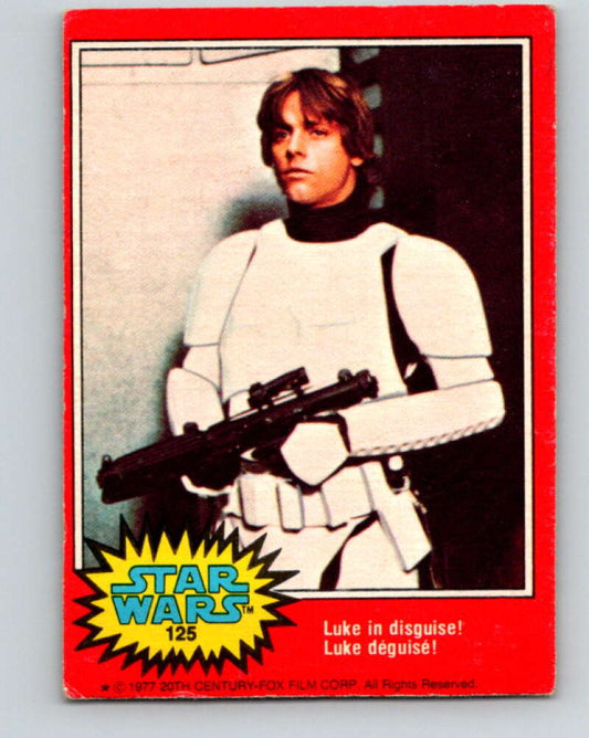 1977 OPC Star Wars #125 Luke in disguise!   V34386