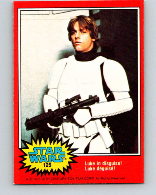 1977 OPC Star Wars #125 Luke in disguise!   V34388