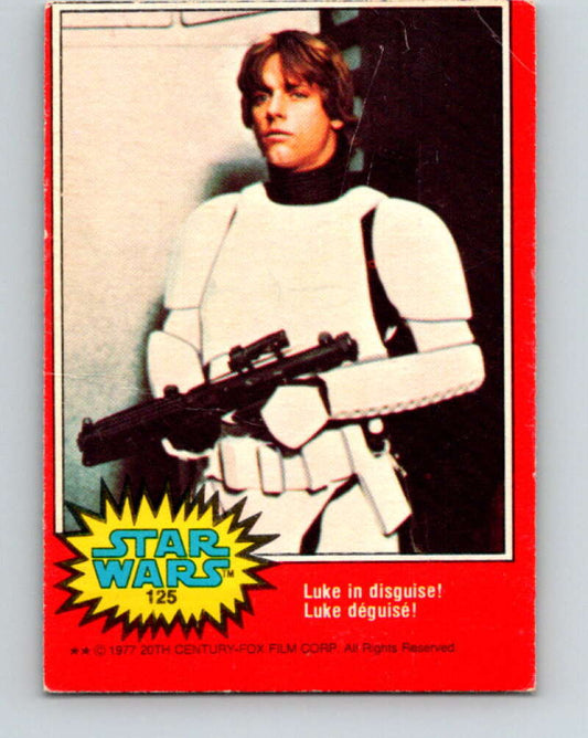 1977 OPC Star Wars #125 Luke in disguise!   V34390