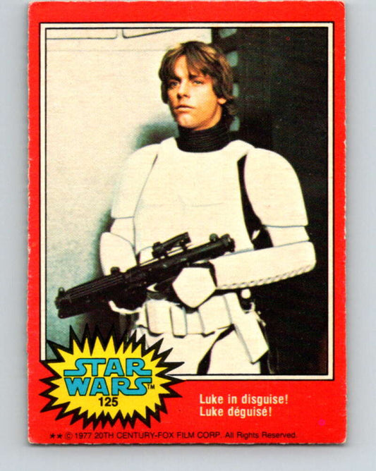 1977 OPC Star Wars #125 Luke in disguise!   V34391